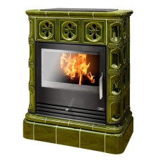 Kachlová kamna ABX Skotia s výměníkem, zelená